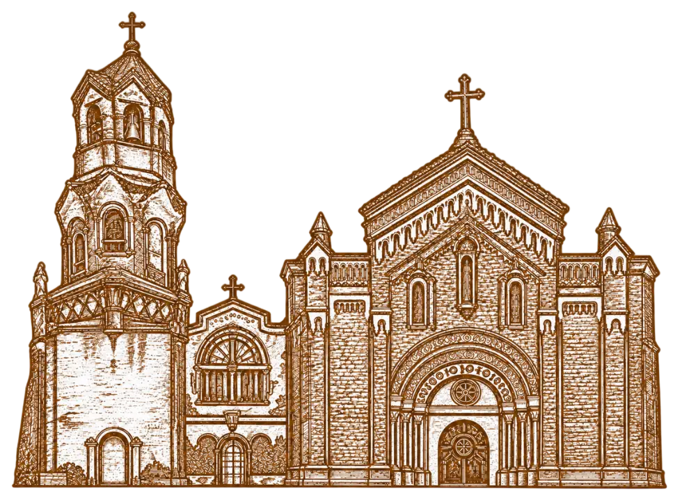Illustration of the Diocesan Shrine and Parish of Nuestra Señora de la Asuncion